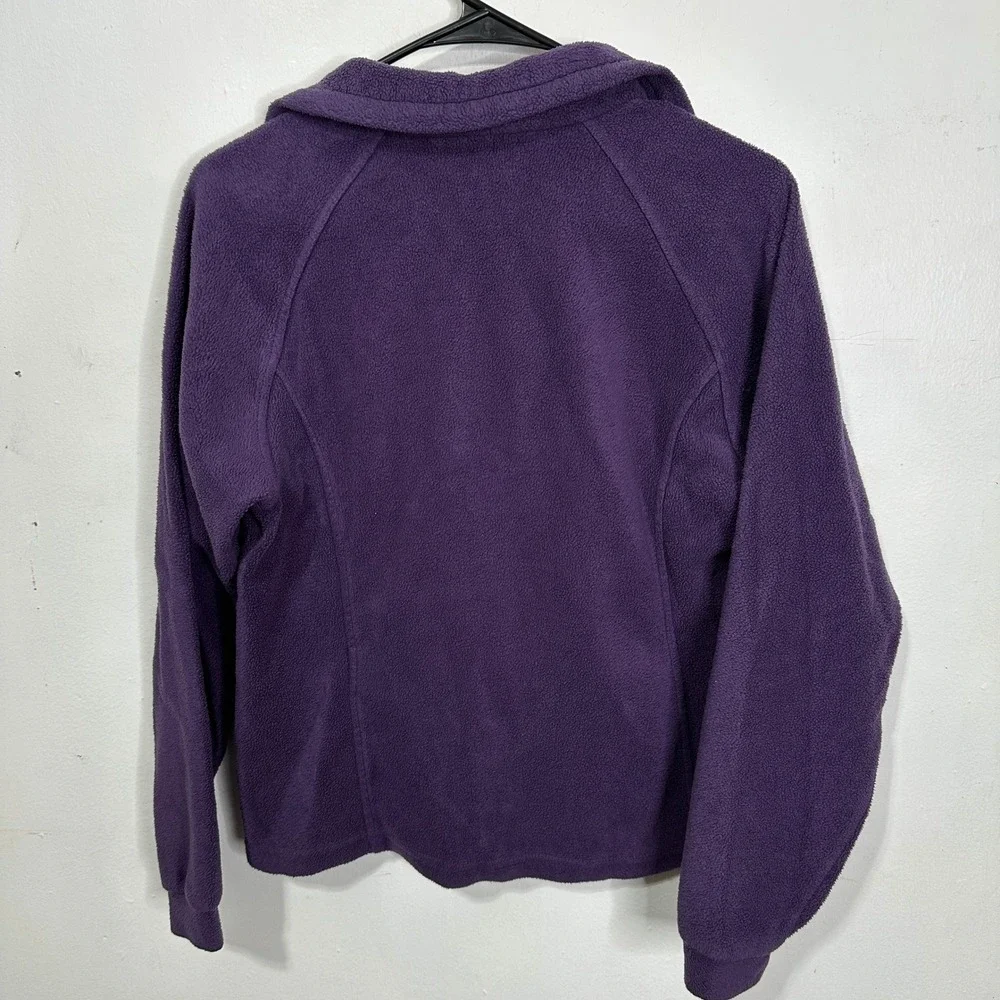 Columbia Youth Purple Full Zip Fleece Jacket WG6187 Size 14/16 Large